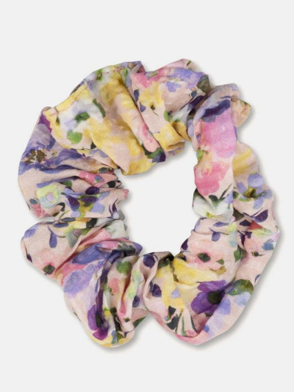 Seersucker floral scrunchie - Unique